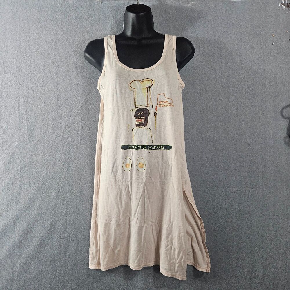 UT Jean-Michel Basquait Archive Long Tank Powder Pink Size Small Grunge Art